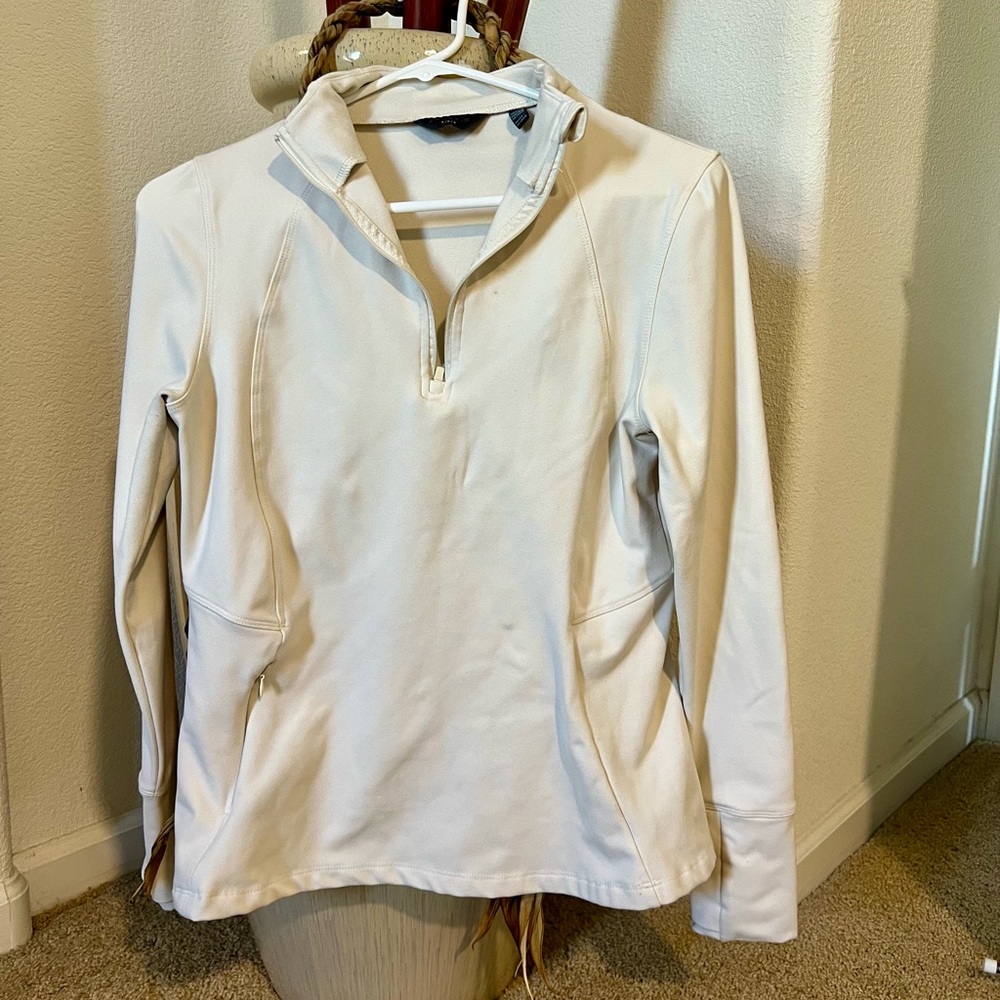 Danskin Cream Long Sleeve Top